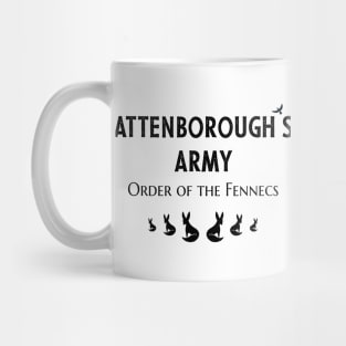 Attenborough’s Army: Order of the Fennecs (White) Mug